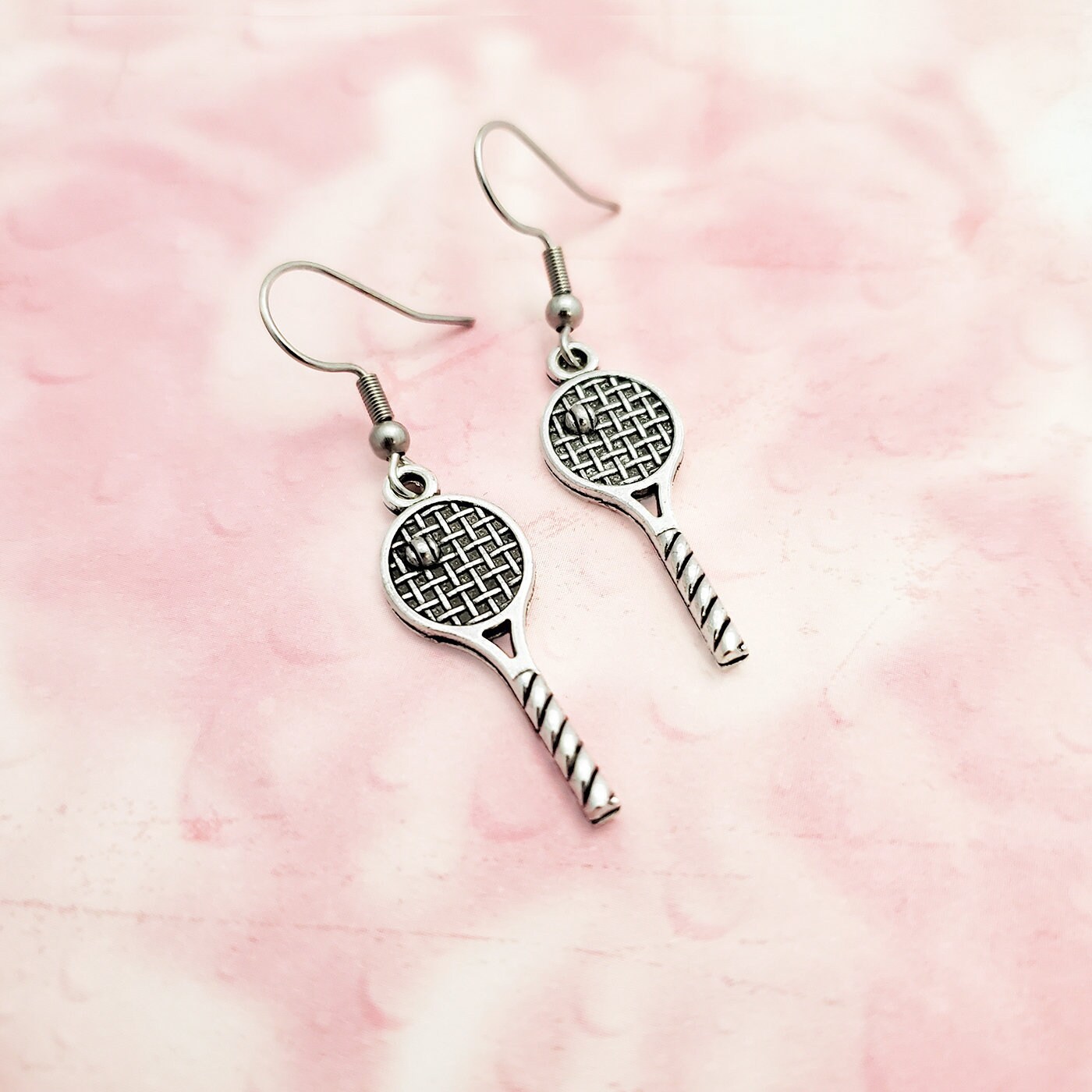 Tennis earrings in Silver Tennis Earrings Tennis Gifts Etsy