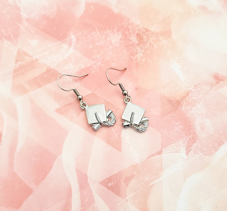 Graduation Earrings Graduate Cap Diploma 2022 Mix and Etsy