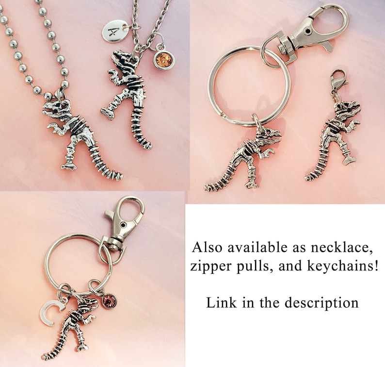Dinosaur Earrings Reptile Jewelry T-Rex Earrings Silver