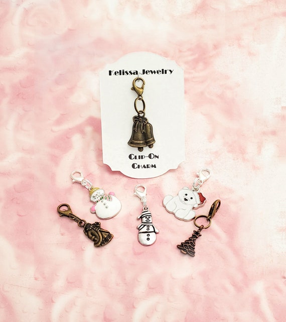 Zipper Pull Pendant Snowman Charm Backpack Personalized Alison Crafts 