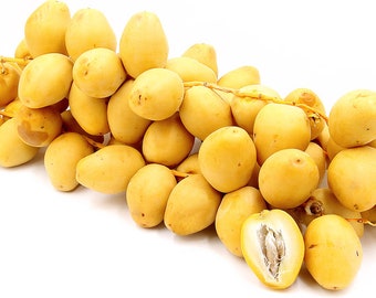Fresh Yellow Date fruits- 1 pound-Standard shipping included.