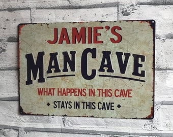 ICRAEZY Personalized Man Cave Sign Custom Name Signs Good Times Open 24 Hours Wall Decor Art Plaque ICRAEZY Personalized Man Cave Sign Custom Name Signs Good Times Open 24 Hours Wall Decor Art Plaque