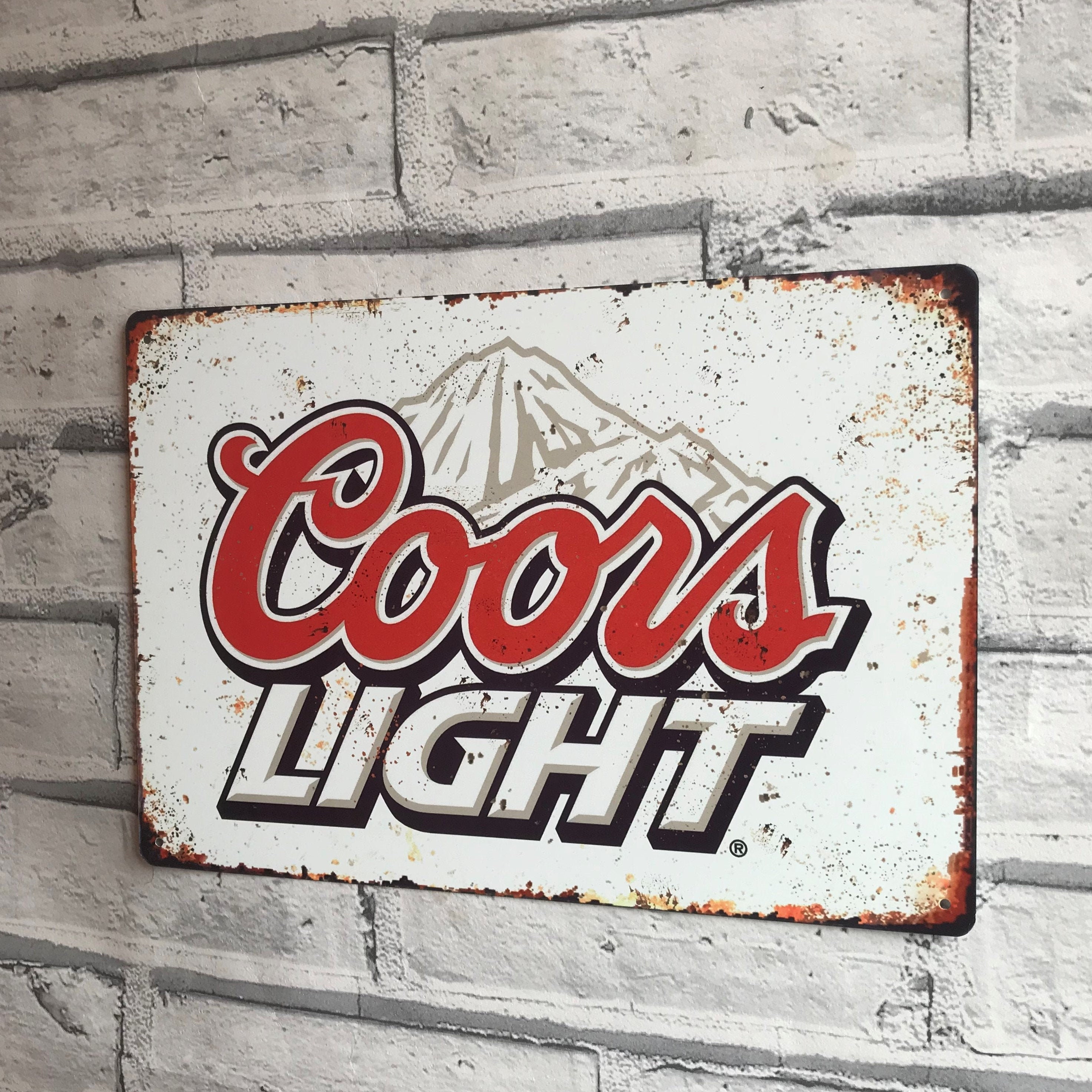 Details about   Coors Light Logo Silver Bullet Retro Decor Bar Man Cave Large Metal Tin Sign New 