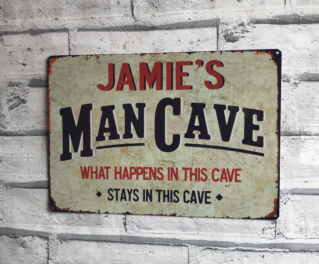 Man Cave Signs Personalised Vintage Retro Metal Sign Gift Idea - Etsy UK
