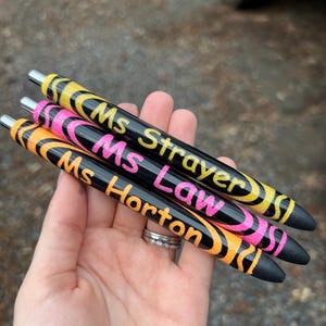 CRAYON Pen | Refillable Gel Pen | Glitter Pen | Teacher Appreciation