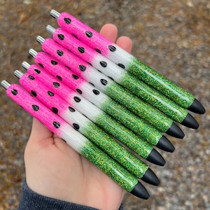 WATERMELON Pen | Refillable Gel Pen | Glitter Pen