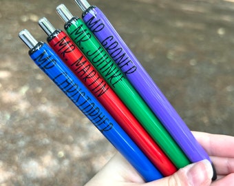 NON-GLITTER Pen | Black Ink | Refillable Gel Pen