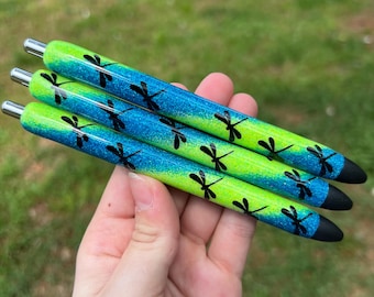 DRAGONFLY Pen | Refillable Gel Pen | Glitter Pen