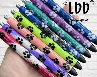 PAW PRINT Pen | Refillable Gel Pen | Glitter Pen