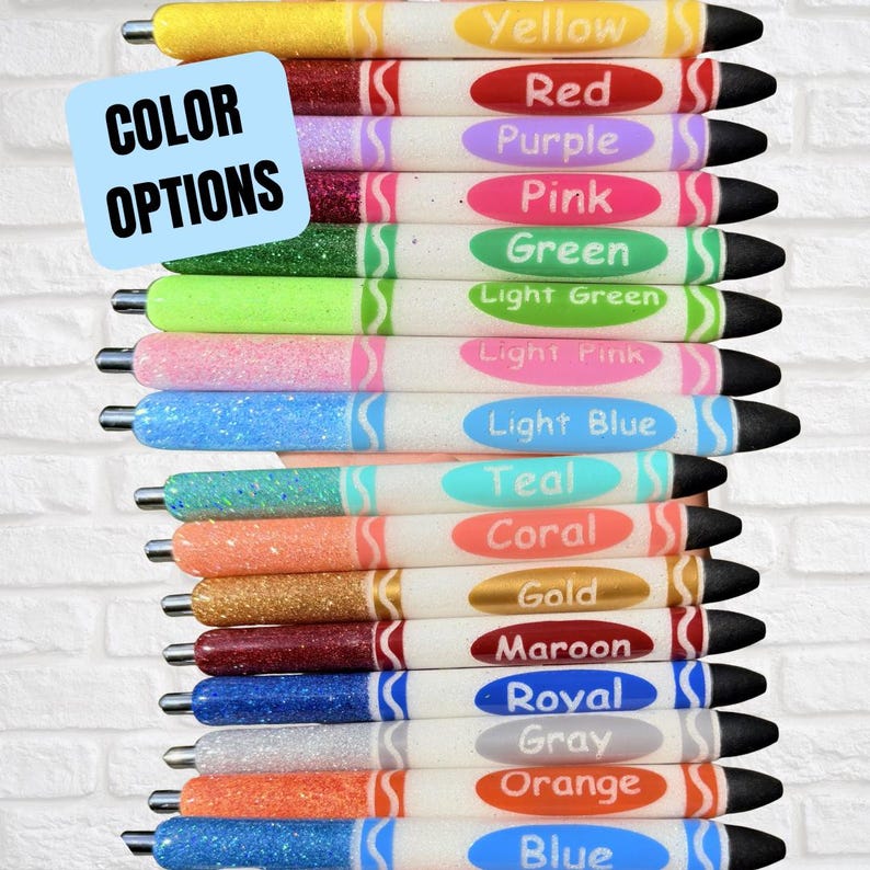 MARKER Pen | Refillable Gel Pen | Glitter Pen | Teacher Appreciation Bild 2