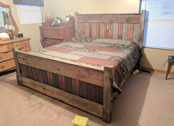 Rustic Barnwood Bed Frame