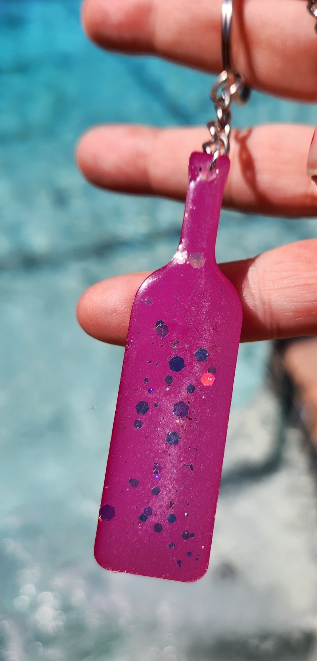 NEW Item Solar Color Changing Wine Bottle Charm/keychain Etsy