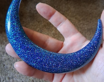 Crescent resin moon hair stick by Theirridatedfox