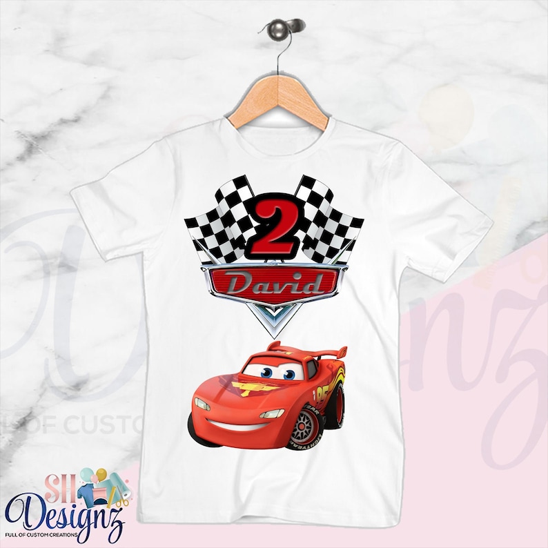 Racecar Birthday Party Cars Birthday Party Lighting Mcqueen Cars Birthday Shirt