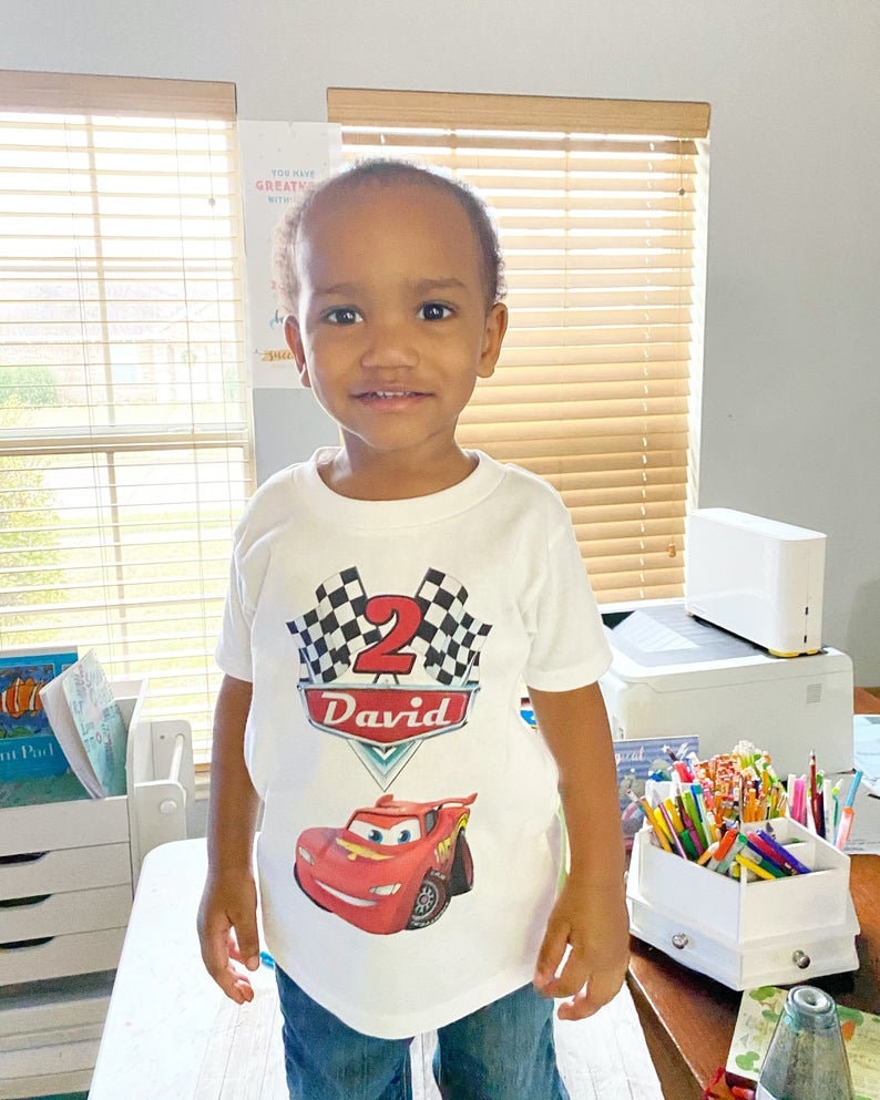 Racecar Birthday Party Cars Birthday Party Lighting Mcqueen Cars Birthday Shirt