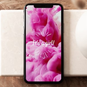 Video di rivelazione del sesso di It's a Girl / Annuncio digitale della gravidanza / Annuncio del bambino video sui social media per marito, nonni e amici