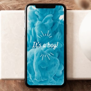 Video di rivelazione del sesso di It's a Boy / Annuncio digitale della gravidanza / Annuncio del bambino video sui social media per marito, nonni e amici