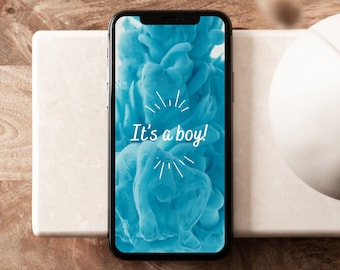 It&#39;s a Boy Gender Reveal Video | Digital Pregnancy Announcement | Husband, Grandparents & Friends Social Media Video Baby Announcement