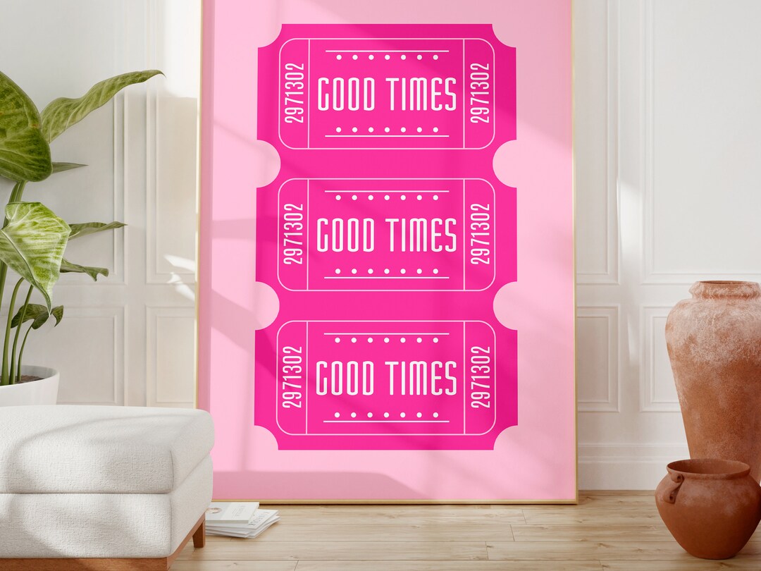 Retro Good Time Retro Good Times Ticket Digitaldruck Barwagen Wanddeko - Etsy.de