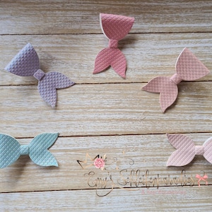 Hair bow mermaid fin / hair clip