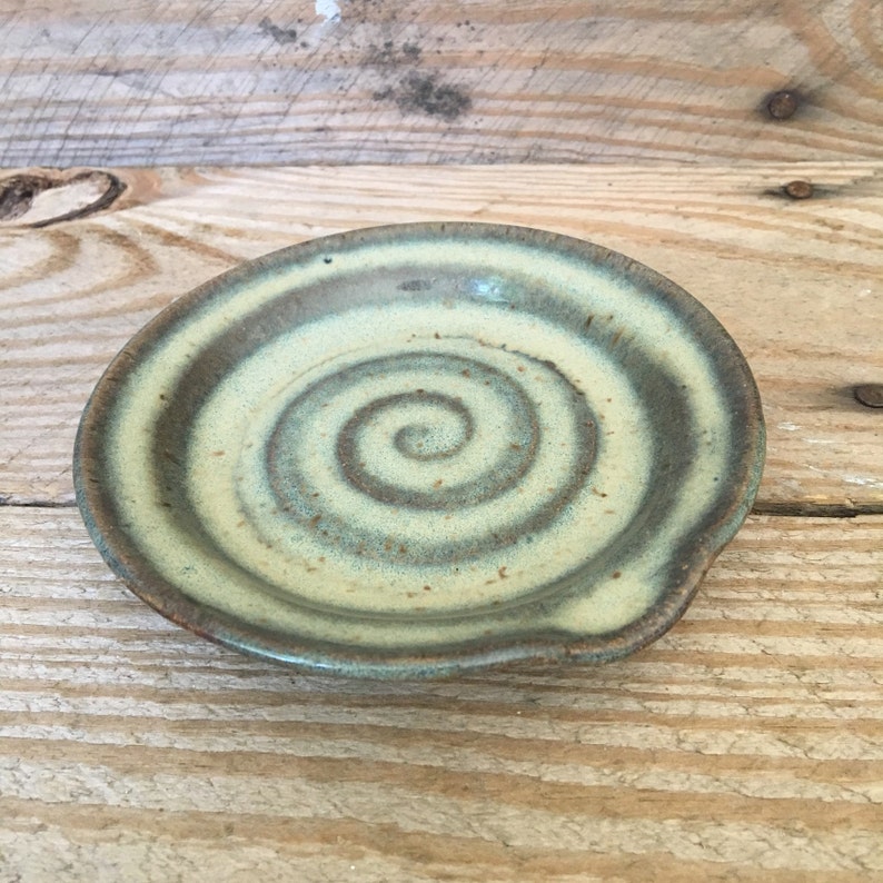 Ceramic Spoon Rest Spoon Rest Stoneware Spoon Rest Pottery Spoon Rest Wheel Thrown Spoon Rest