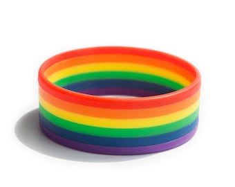 Rainbow Silicone  Wristband