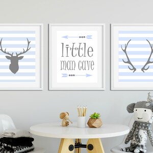 Little Man Cave Nursery Decor Printable Art Little Man Cave - Etsy
