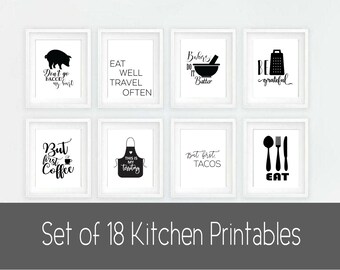 Kitchen Printables Funny Couples Gift Funny Kitchen Signs - Etsy