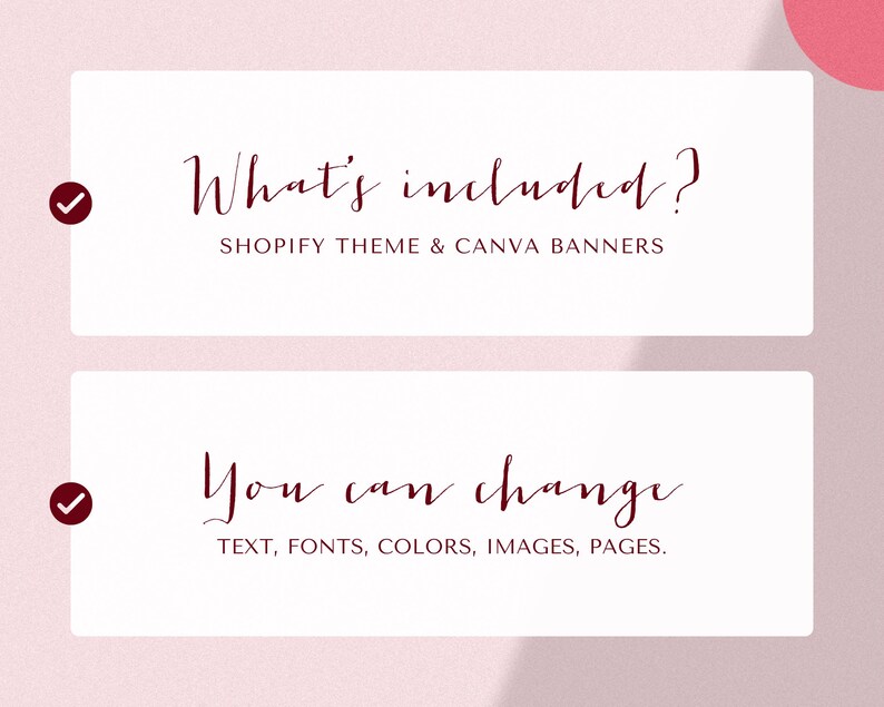 Shopify Theme, Pink Boutique, Fashion Shopify Template, Editable Canva Banners, Shopify Website Design, Pink Shopify Theme, Shopify 2.0 image 2