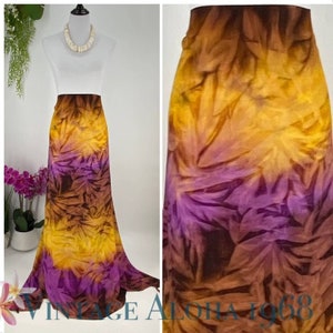 Yellow/Pink TIE DYE SARONG Pareo Lavalava Beach Wrap Skirt Summer Scarf