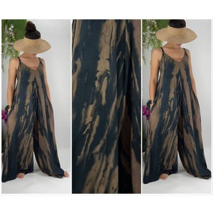 Wailele ~ Romper Boho Beach Cover-Up Wide Leg Adjustable Shoulder Strap One Size