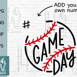 Game Day Baseball SVG Baseball Game Day Baseball PNG File - Etsy