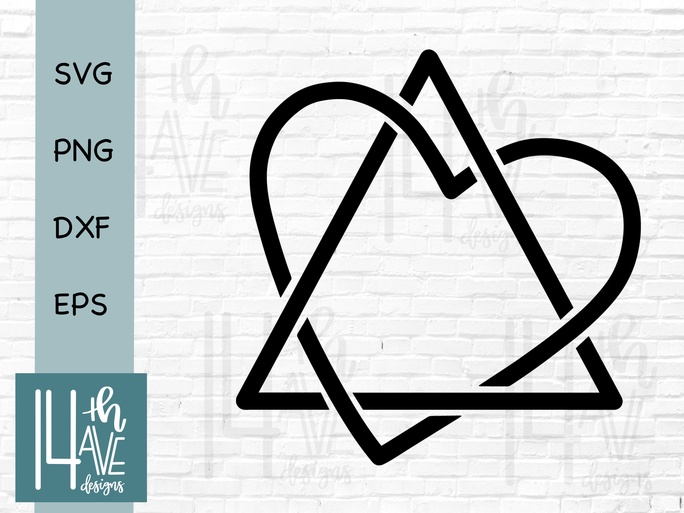 Adoption Triad Symbol SVG Cut File, Final Adoption Day, Gotcha Day,  Adoption Triad, Hand Lettered, svg, dxf, png, eps, image size:2667x2000