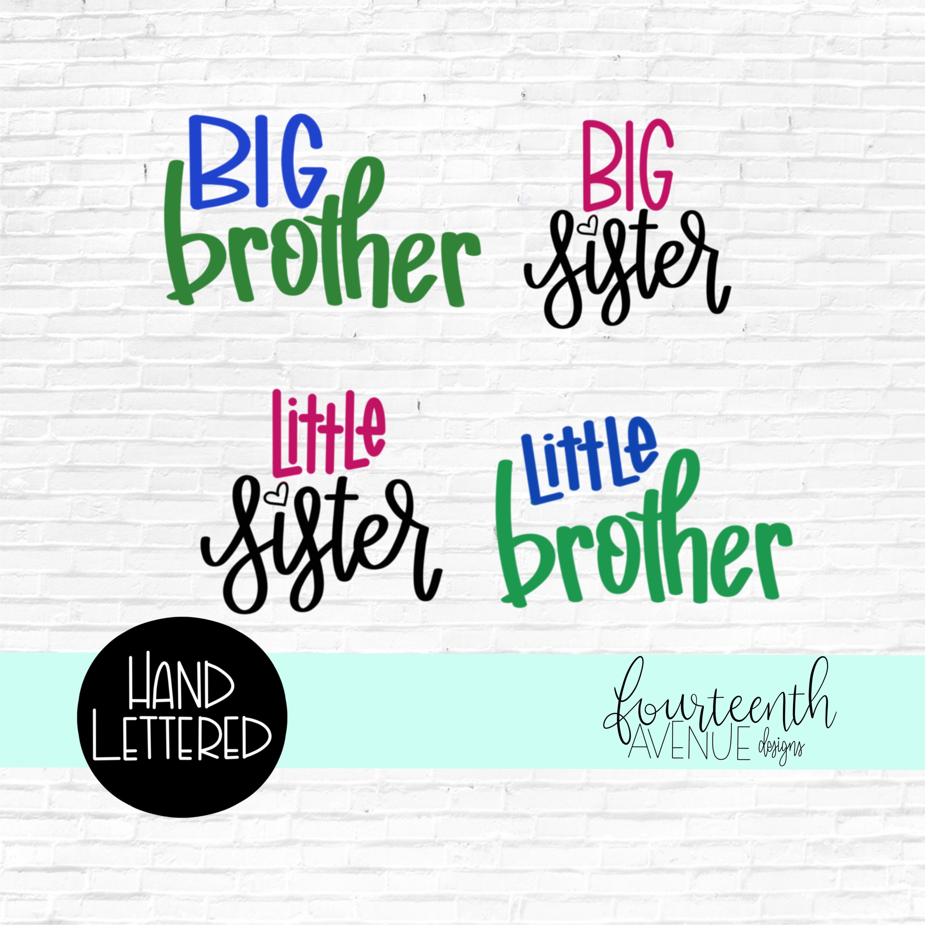 Download Big Sister Little Brother Big Brother Little Sister SVG | Etsy