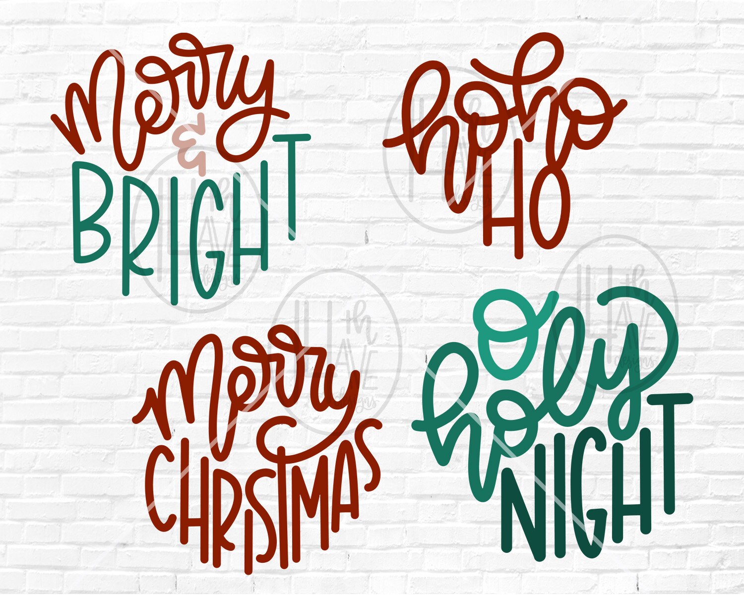 Christmas Ornament SVG Set Christmas SVG Ornament Design | Etsy