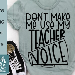 Don't Make Me Use My Teacher Voice Sticker (Big Moods)