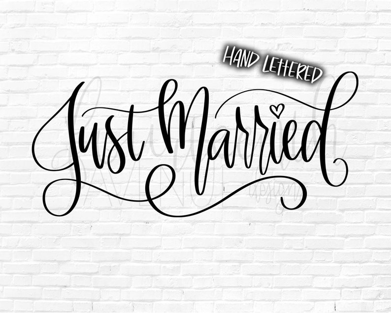 Download Just Married SVG Wedding SVG Wedding Digital Overlay Just ...