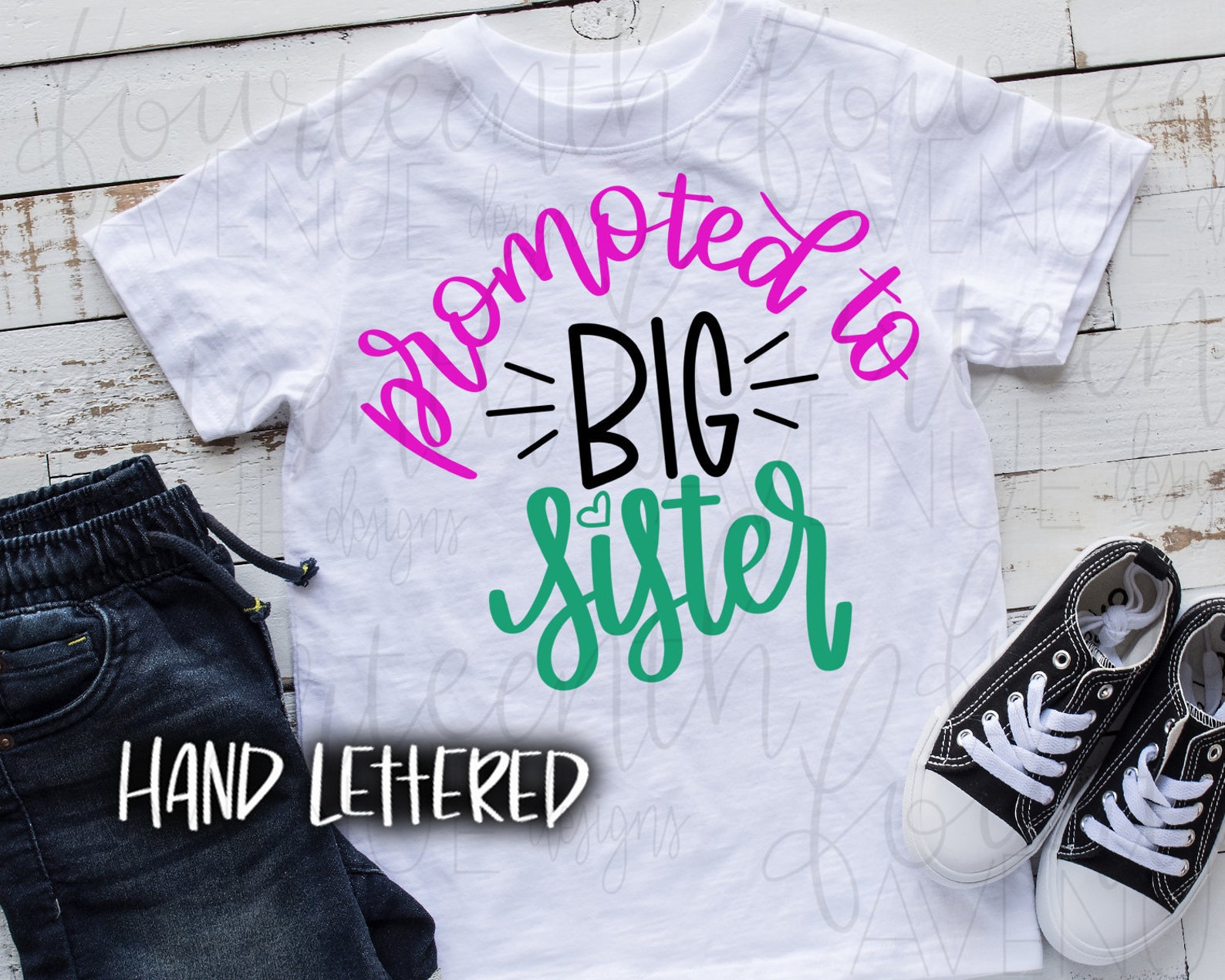 Promoted to Big Sister SVG Cut File Big Sister SVG Hand - Etsy