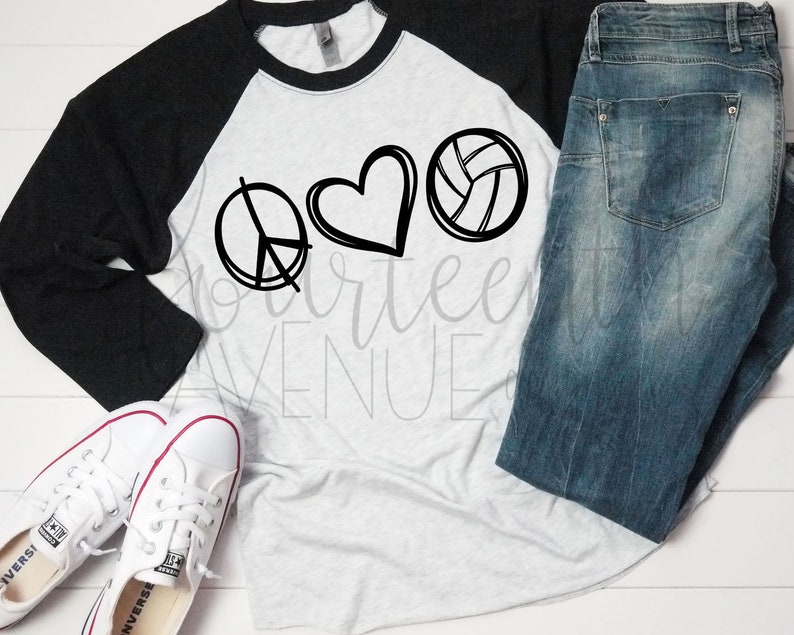 Download Volleyball SVG / Peace Love Volleyball SVG / Volleyball ...