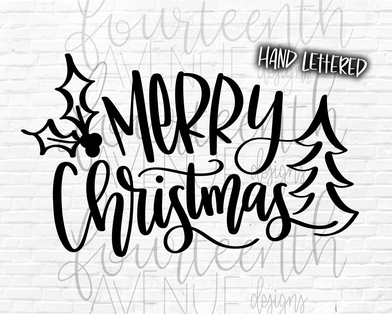 Download Merry Christmas SVG Christmas SVG png dxf clip art Hand | Etsy