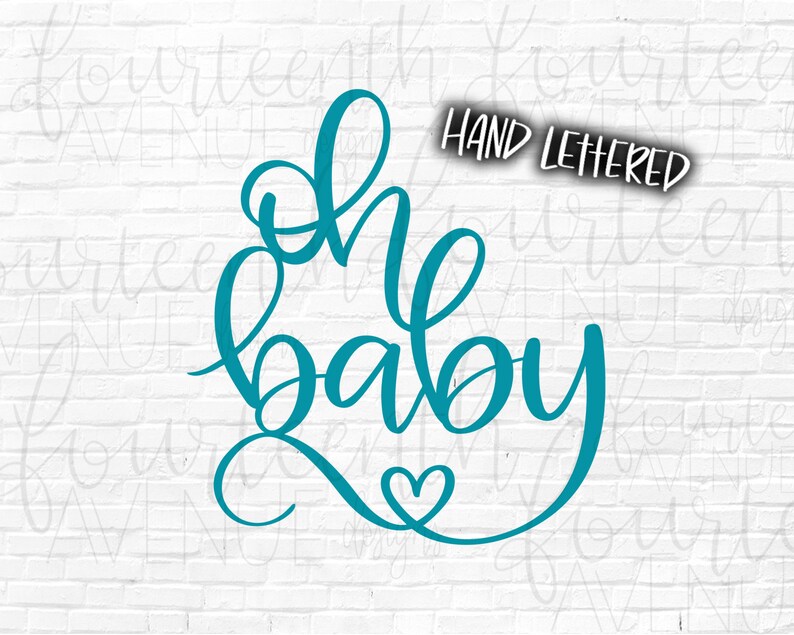 Download Oh Baby SVG Cut File Baby Shower SVG Newborn Baby Hand | Etsy