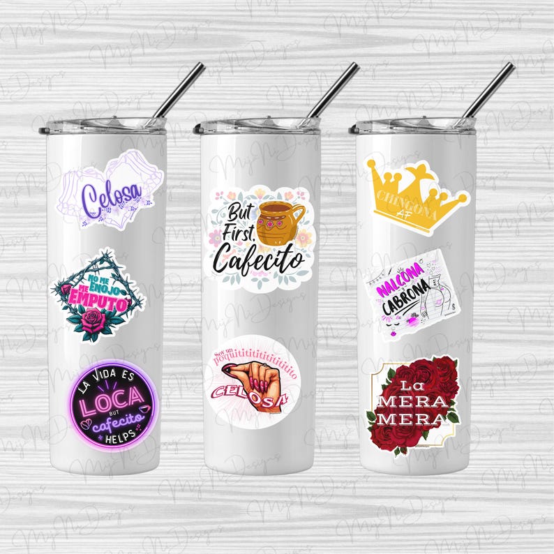 Put Your Hair in a Chongo y a Chingarle Mija – Latina Power Sticker or Magnet, Spanglish Boss Mode Decal, Holographic Option imagem 6