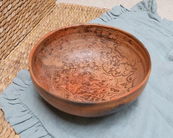 Large handmade Baltic pottery bowl (BB11)