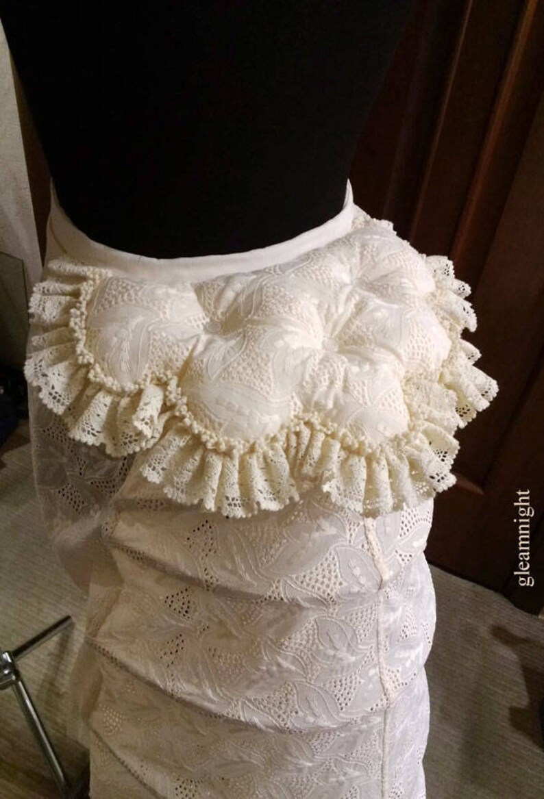 Bustle cage Victorian crinoline pillow tournure Edwardian Etsy