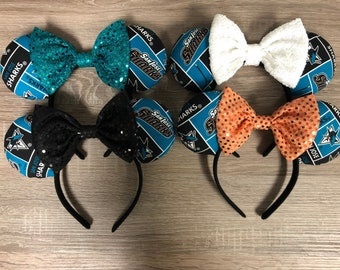San Jose Sharks Inspired Mickey Ears