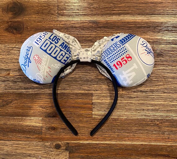 LA Dodgers Disney Ears LA Dodgers Baseball Inspired Headband Mickey Mouse Minnie  main image 3