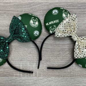 Milwaukee Bucks Inspired Mickey Ears