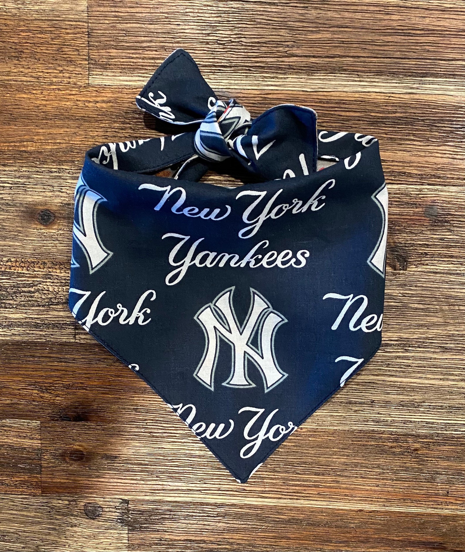 New York Yankees Reversible Dog Bandana Etsy