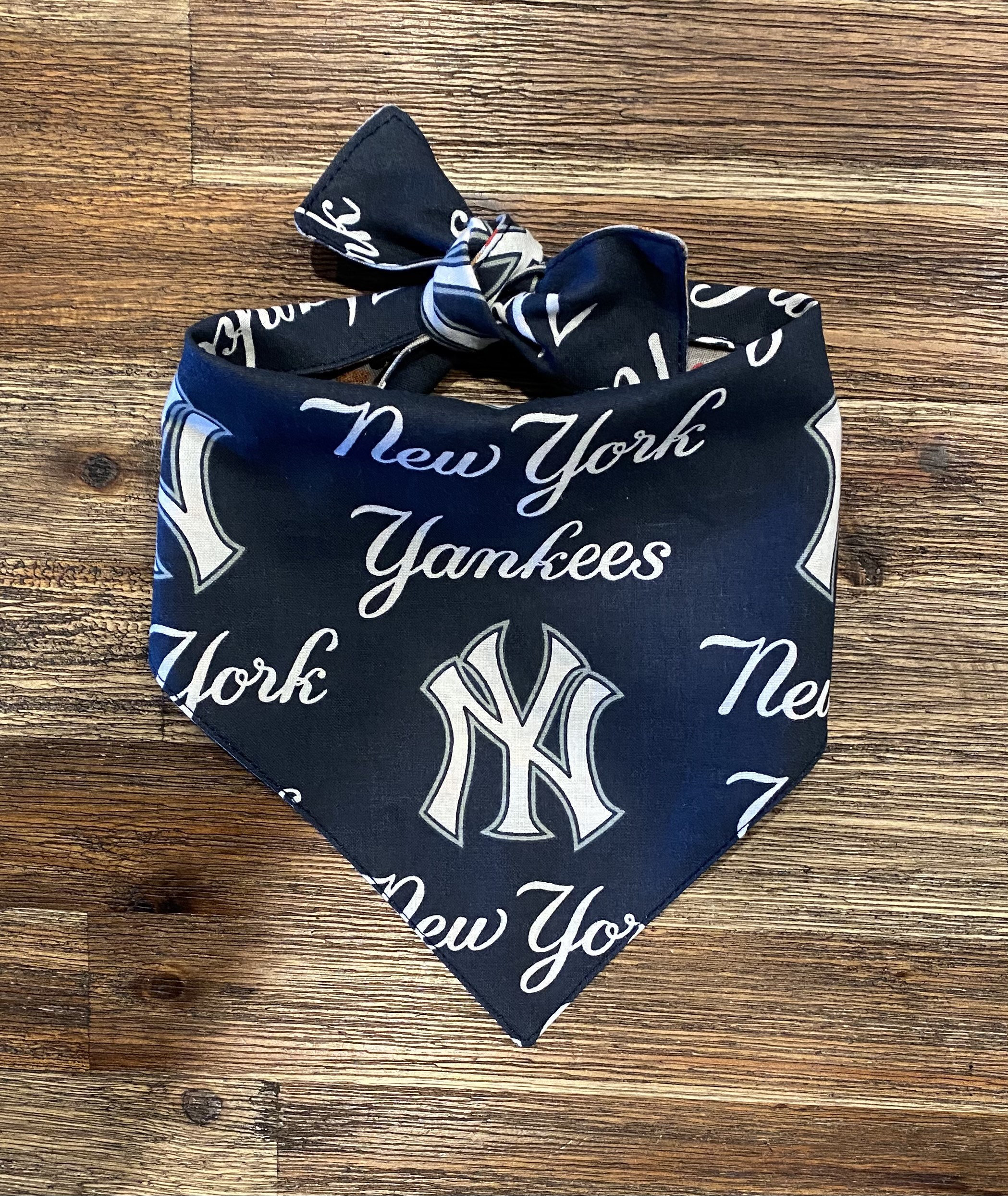 New York Yankees Reversible Dog Bandana Etsy
