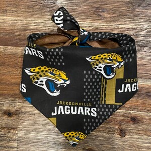 Jacksonville Jaguars Inspired Reversible Dog Bandana